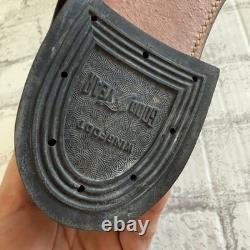 Bottes de combat tactiques militaires en cuir à lacets, rares, vintage, époque Vietnam, taille 10,5D