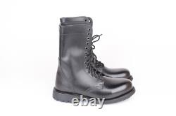 Bottes de combat tactiques militaires en cuir noir à 13 œillets taille 43 US 10 (HORS TAXE)