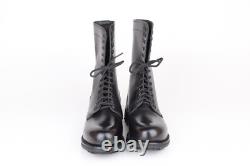 Bottes de combat tactiques militaires en cuir noir à 13 œillets taille 43 US 10 (HORS TAXE)