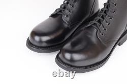 Bottes de combat tactiques militaires en cuir noir à 13 œillets taille 43 US 10 (HORS TAXE)