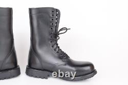 Bottes de combat tactiques militaires en cuir noir à 13 œillets taille 43 US 10 (HORS TAXE)