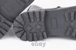 Bottes de combat tactiques militaires en cuir noir à 13 œillets taille 43 US 10 (HORS TAXE)