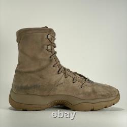 Bottes de combat tactiques militaires en daim pour homme Jordan Future Boot EP kaki, taille 12