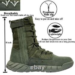 Bottes de combat tactiques militaires légères pour hommes, randonnée en plein air, désert, armée