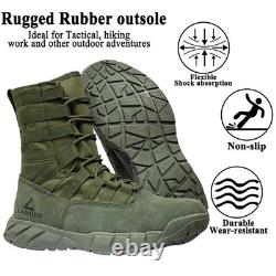 Bottes de combat tactiques militaires légères pour hommes, randonnée en plein air, désert, armée