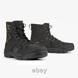 Bottes de combat tactiques pour hommes Johnny MC avec talon et bout en caoutchouc en nylon durable