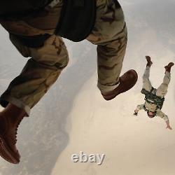 Bottes de saut militaire en cuir marron de 10 pouces, impact tactique de l'armée lacée