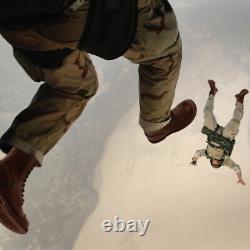 Bottes de saut militaires en cuir marron Rothco de 10 pouces, tactiques, à lacets, impact