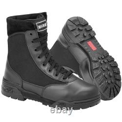 Bottes de sécurité tactiques pour hommes Magnum Classic, combat airsoft, police, rembourrées, noires