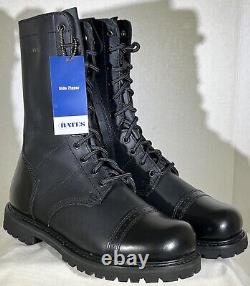 Bottes de travail tactiques Bates 11 Paratrooper avec fermeture éclair latérale et embout de protection E02184 pour hommes, taille 8 US.