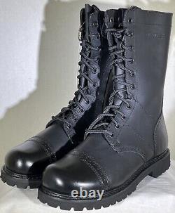 Bottes de travail tactiques Bates 11 Paratrooper avec fermeture éclair latérale et embout de protection E02184 pour hommes, taille 8 US.