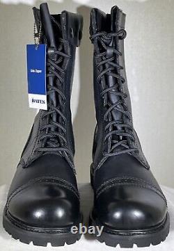 Bottes de travail tactiques Bates 11 Paratrooper avec fermeture éclair latérale et embout de protection E02184 pour hommes, taille 8 US.