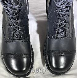 Bottes de travail tactiques Bates 11 Paratrooper avec fermeture éclair latérale et embout de protection E02184 pour hommes, taille 8 US.