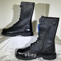 Bottes de travail tactiques Bates 11 Paratrooper avec fermeture éclair latérale et embout de protection E02184 pour hommes, taille 8 US.