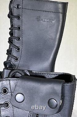 Bottes de travail tactiques Bates 11 Paratrooper avec fermeture éclair latérale et embout de protection E02184 pour hommes, taille 8 US.