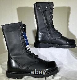 Bottes de travail tactiques Bates 11 Paratrooper avec fermeture éclair latérale et embout de protection E02184 pour hommes, taille 8 US.