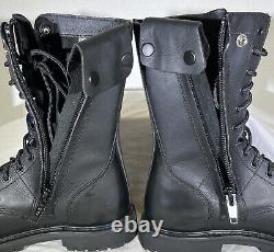 Bottes de travail tactiques Bates 11 Paratrooper avec fermeture éclair latérale et embout de protection E02184 pour hommes, taille 8 US.