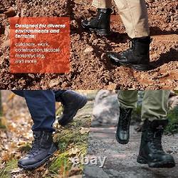 Bottes de travail tactiques militaires pour la randonnée, la moto, les secours médicaux d'urgence, les combats en extérieur