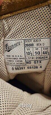 Bottes militaires tactiques Danner Desert Acadia Coyote USMC pour hommes taille 10,5 D