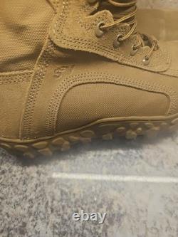 Bottes militaires tactiques Rocky S2V semelle extérieure Vibram cuir marron taille 12,5 M