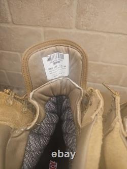 Bottes militaires tactiques Rocky S2V semelle extérieure Vibram cuir marron taille 12,5 M