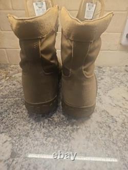 Bottes militaires tactiques Rocky S2V semelle extérieure Vibram cuir marron taille 12,5 M