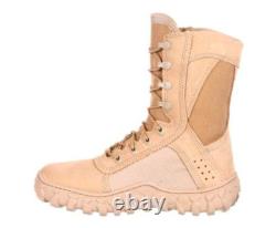 Bottes militaires tactiques Rocky SV2 taille 10 pour homme tan d'occasion