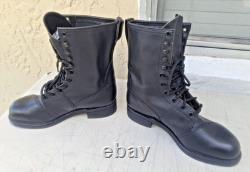 Bottes militaires tactiques de combat en cuir noir Biltrite ANSI avec embout en acier taille 10.5 R