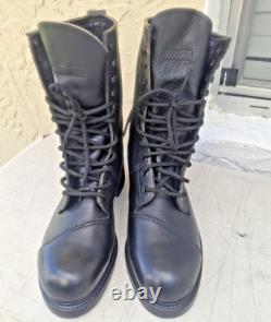 Bottes militaires tactiques de combat en cuir noir Biltrite ANSI avec embout en acier taille 10.5 R