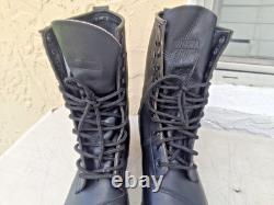 Bottes militaires tactiques de combat en cuir noir Biltrite ANSI avec embout en acier taille 10.5 R