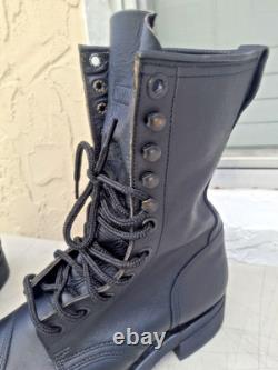 Bottes militaires tactiques de combat en cuir noir Biltrite ANSI avec embout en acier taille 10.5 R