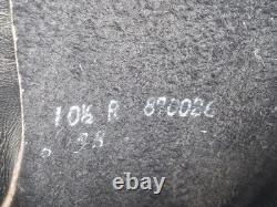 Bottes militaires tactiques de combat en cuir noir Biltrite ANSI avec embout en acier taille 10.5 R