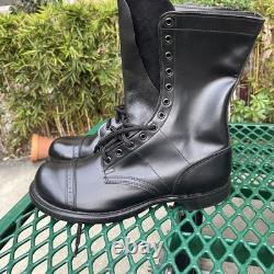 Bottes militaires tactiques de combat noires vintage Biltrite PANCO, taille 10,5, neuves de stock (NOS)