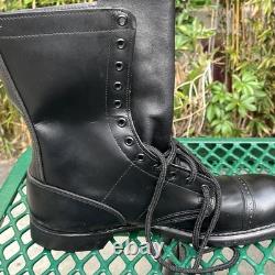 Bottes militaires tactiques de combat noires vintage Biltrite PANCO, taille 10,5, neuves de stock (NOS)