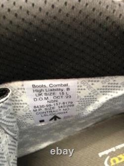 Bottes militaires tactiques en Gor-Tex noires Aku taille 15L BNIB