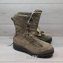 Bottes militaires tactiques en cuir pour hommes Belleville NWT avec embout en acier, taille 8W