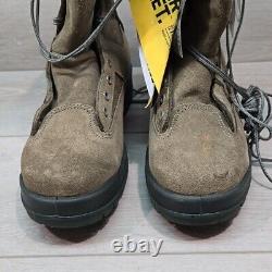 Bottes militaires tactiques en cuir pour hommes Belleville NWT avec embout en acier, taille 8W