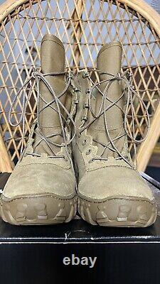 Bottes militaires tactiques imperméables et isolées 400G Rocky S2V larges 10,5 en brun coyote