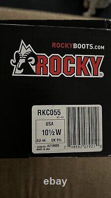 Bottes militaires tactiques imperméables et isolées 400G Rocky S2V larges 10,5 en brun coyote