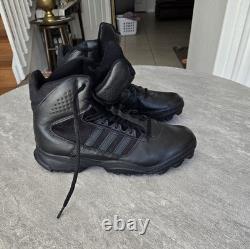 Bottes tactiques Adidas GSG-9.7 pour homme en noir, taille 12 homme, combat militaire LEO