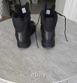 Bottes tactiques Adidas GSG-9.7 pour homme en noir, taille 12 homme, combat militaire LEO