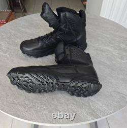 Bottes tactiques Adidas GSG-9.7 pour homme en noir, taille 12 homme, combat militaire LEO