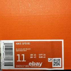 Bottes tactiques Nike SFB B1 pour hommes taille 11 noires combat militaire DX2117-001