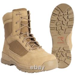 Bottes tactiques Rothco Guardian AR 670-1 Coyote Brown à bout composite de 8 pouces