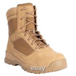 Bottes tactiques Rothco Guardian AR 670-1 Coyote Brown à bout composite de 8 pouces