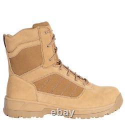Bottes tactiques Rothco Guardian AR 670-1 Coyote Brown à bout composite de 8 pouces