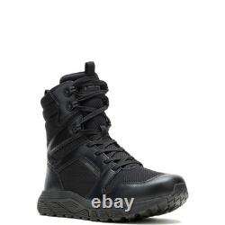Bottes tactiques de combat BATES pour homme, taille 8, à fermeture éclair, noires, kaki, coyote militaire, neuves