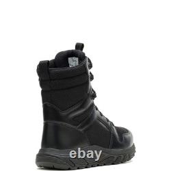 Bottes tactiques de combat BATES pour homme, taille 8, à fermeture éclair, noires, kaki, coyote militaire, neuves