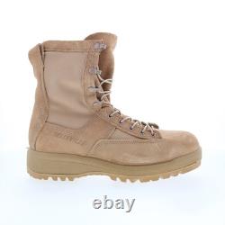 Bottes tactiques larges marron pour homme Belleville Air Force isolées fabriquées aux États-Unis