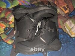 Bottes tactiques militaires Under Armour Micro G Valsetz pour homme, noires, taille 11 pour homme, neuves dans leur boîte.